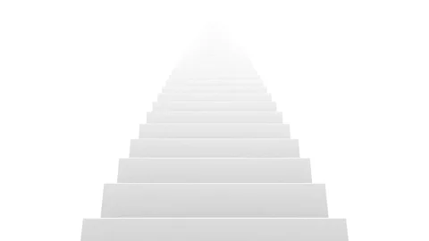 Stairs upward (3d rendering) Stock Footage 84600165
