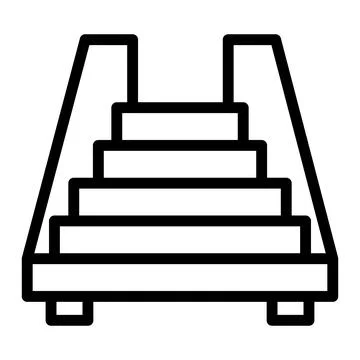 Stairs Vector Icon Design Illustration Stock Illustration