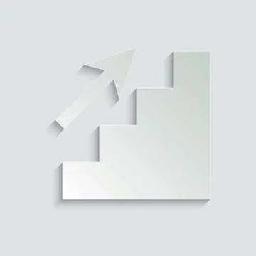 Stairs vector icon Stock Illustration