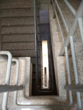 The stairs view from the high Stock Photos