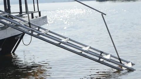  Stairs in the Water Stock Footage 87973856