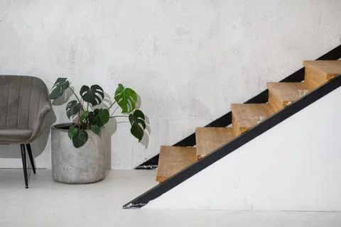 Stairs on a white background Stock Photos