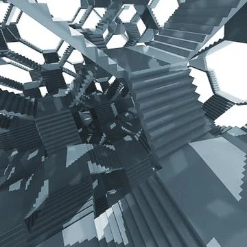 Stairway architecture structure interior composition illustration Ilustración de archivo