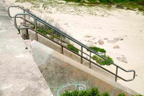 Stairway to Beach Foto stock