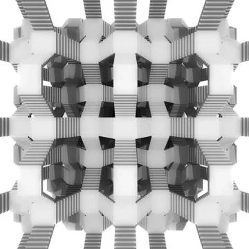 Stairway composition architecture in top view illustration Ilustración de archivo