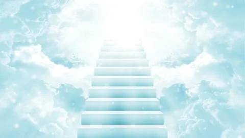 StairWay To Heaven Motion Background, Stock Video