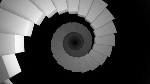 Stairway to infinity, Light at the end of the tunnel, Time to infinity. 11 Video stock 101649679