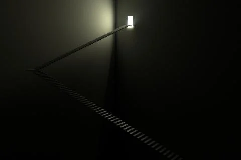 Stairway - Light In The Dark Stock Illustration