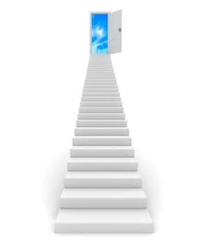 Stairway to the sky Stock Illustration