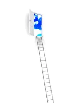Stairway to the sky Stock Illustration
