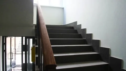Stairwell in the house Stock Footage 152107525