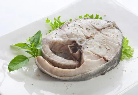 Stake of cod Foto stock