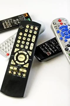 Stake Of Remote Controls Stock Photos
