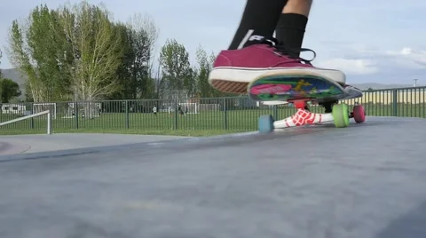 Stakeboarder slow motion Stock Footage 50012792