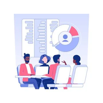 Stakeholders isolated concept vector illustration. Stock Illustration
