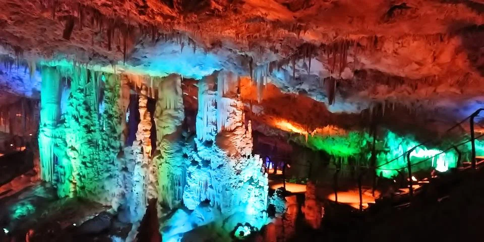 Stalactite cave Stock Photos