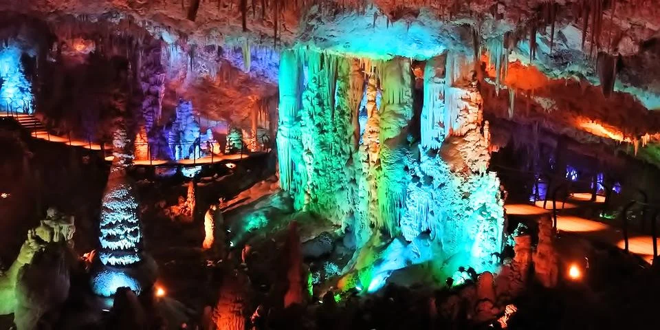 Stalactite cave Stock Photos