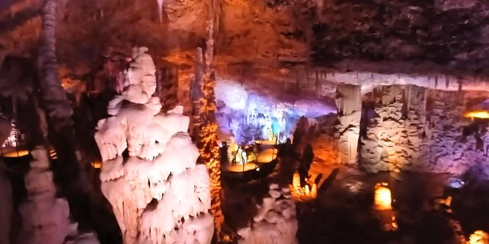 Stalactite cave Stock Photos