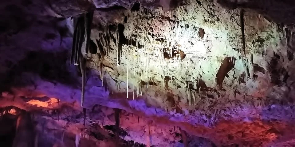 Stalactite cave Stock Photos
