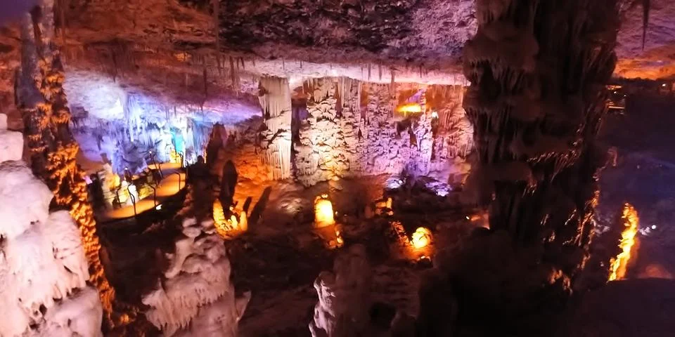 Stalactite cave Stock Photos