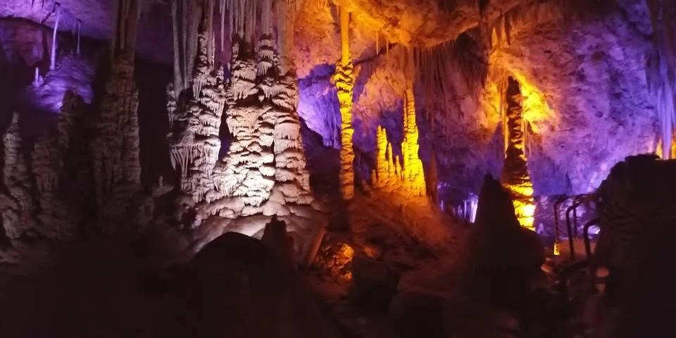 Stalactite cave Stock Photos