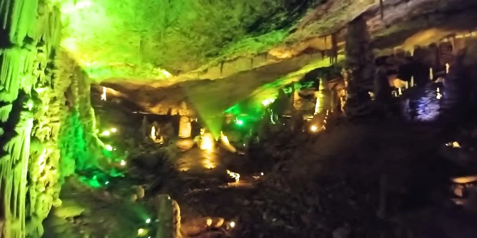 Stalactite cave Stock Photos