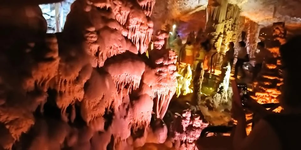 Stalactite cave Stock Photos
