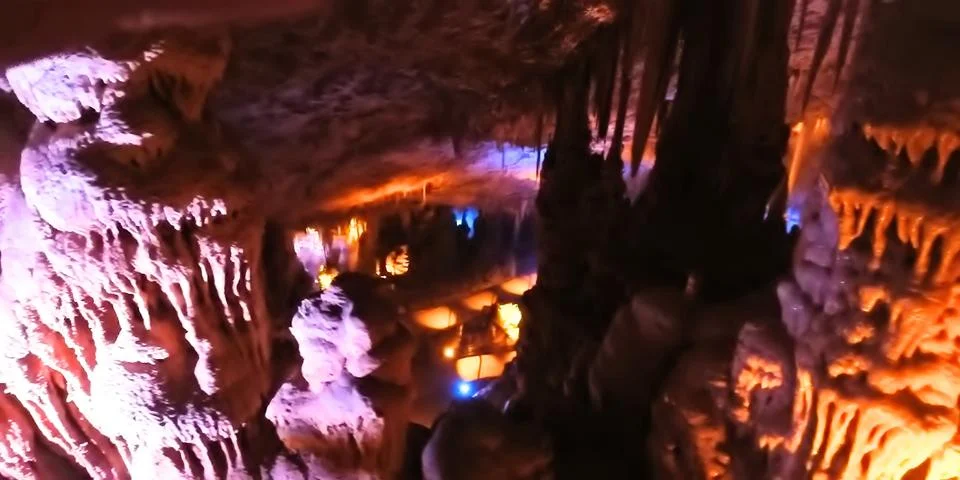 Stalactite cave Stock Photos