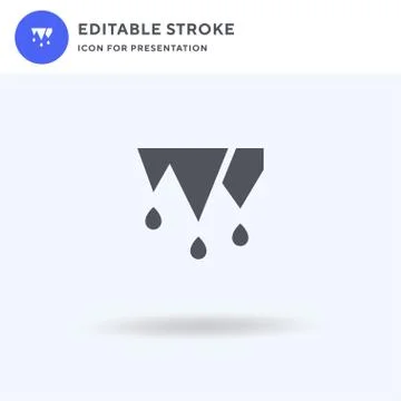 Stalactite icon vector, filled flat sign, solid pictogram isolated on white イラスト素材