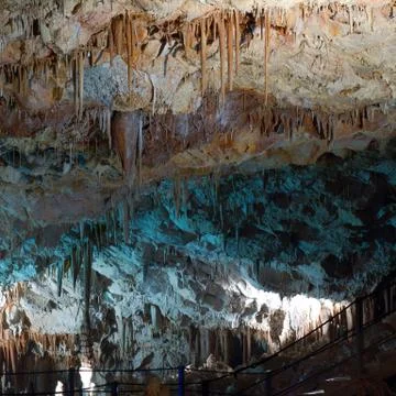 Stalactite stalagmite cavern Stock Photos