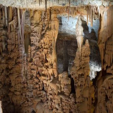 Stalactite stalagmite cavern Stock Photos