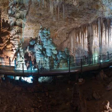 Stalactite stalagmite cavern Stock Photos