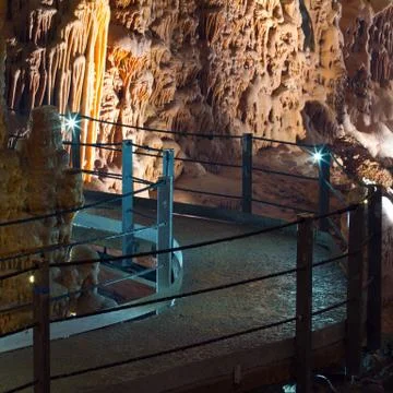 Stalactite stalagmite cavern Stock Photos