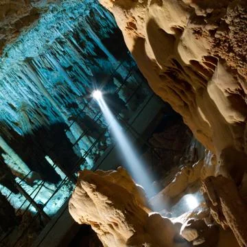 Stalactite stalagmite cavern Stock Photos