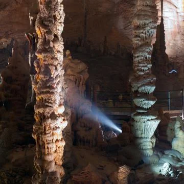 Stalactite stalagmite cavern Stock Photos
