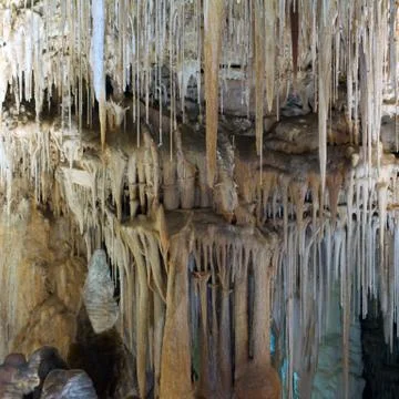 Stalactite stalagmite cavern Stock Photos