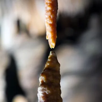 Stalactite stalagmite cavern Stock Photos