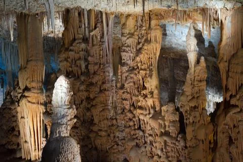Stalactite stalagmite cavern Stock Photos