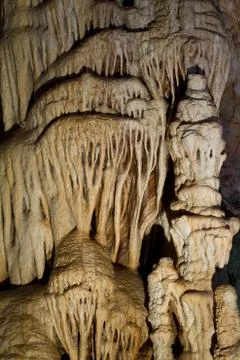 Stalactite stalagmite cavern Stock Photos