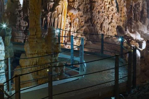Stalactite stalagmite cavern Stock Photos