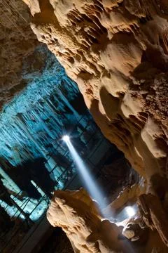 Stalactite stalagmite cavern Stock Photos