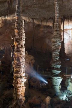 Stalactite stalagmite cavern Stock Photos
