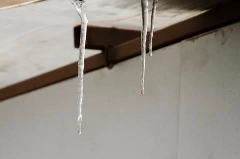 Stalactite in Winter Stock Photos