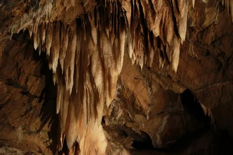 Stalactites in a ave Stock Photos
