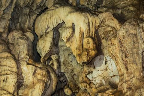 Stalactites in a Pha Ya Nakaraj cave. Stock Photos