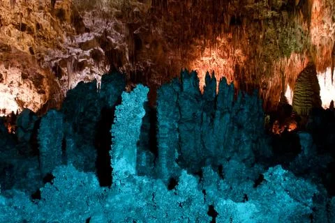 Stalactites &amp; Stalagmites Stock Photos