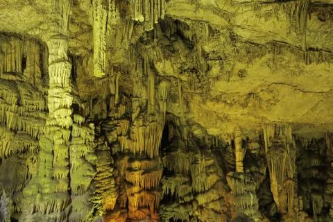 Stalagmites cave Stock Photos