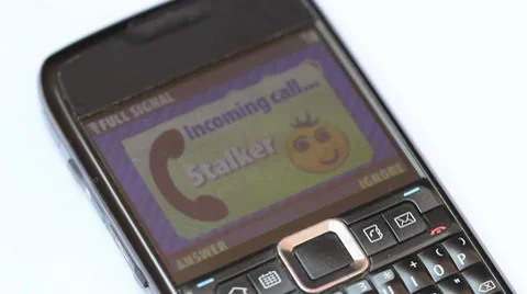 Stalker calling Stock-Footage 8920709
