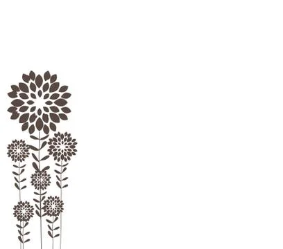 Stalks black background Stock Illustration