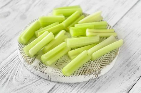 Stalks of leaf celery Stock Photos